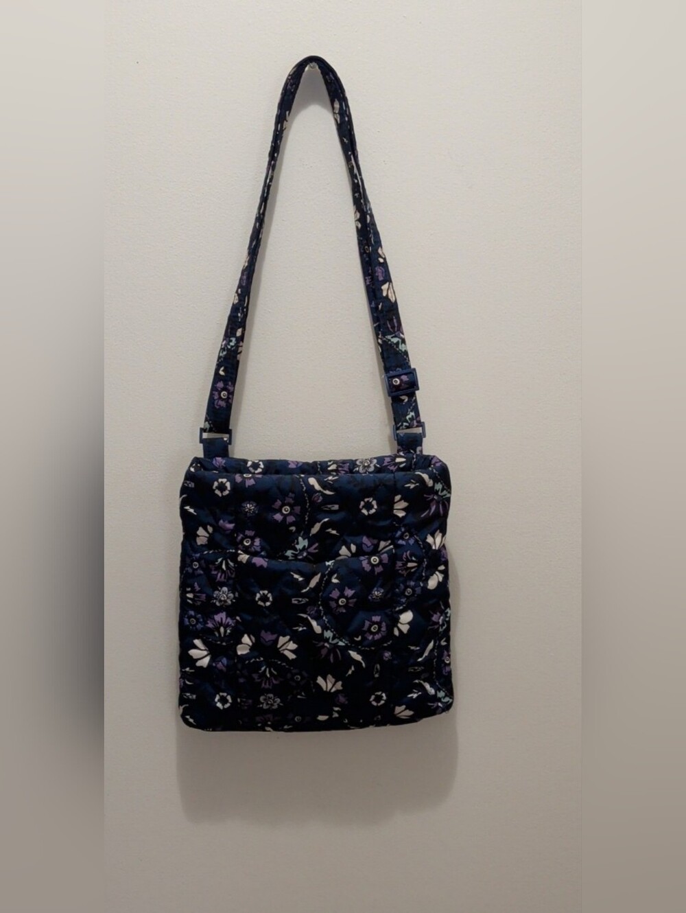 Vera Bradley Hipster Crossbody Bag, Retired "Fleur Medallion"